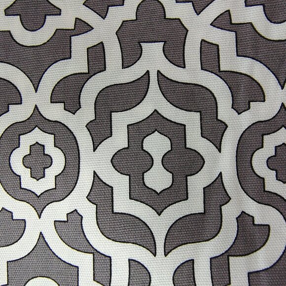 Fabrics by Waverly Inspirations Screen Print Gray & White Lattice - Picture 5 of 9